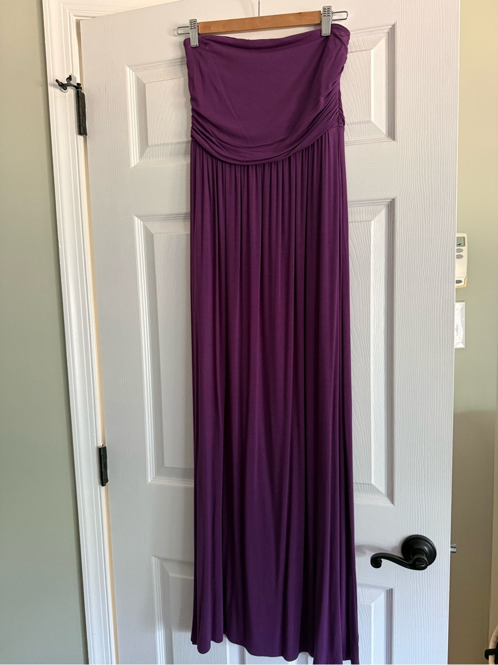 Merona Purple Strapless Maxi Dress